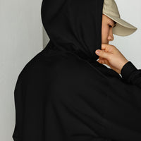 Unisex heavy-blend hoodie, back view