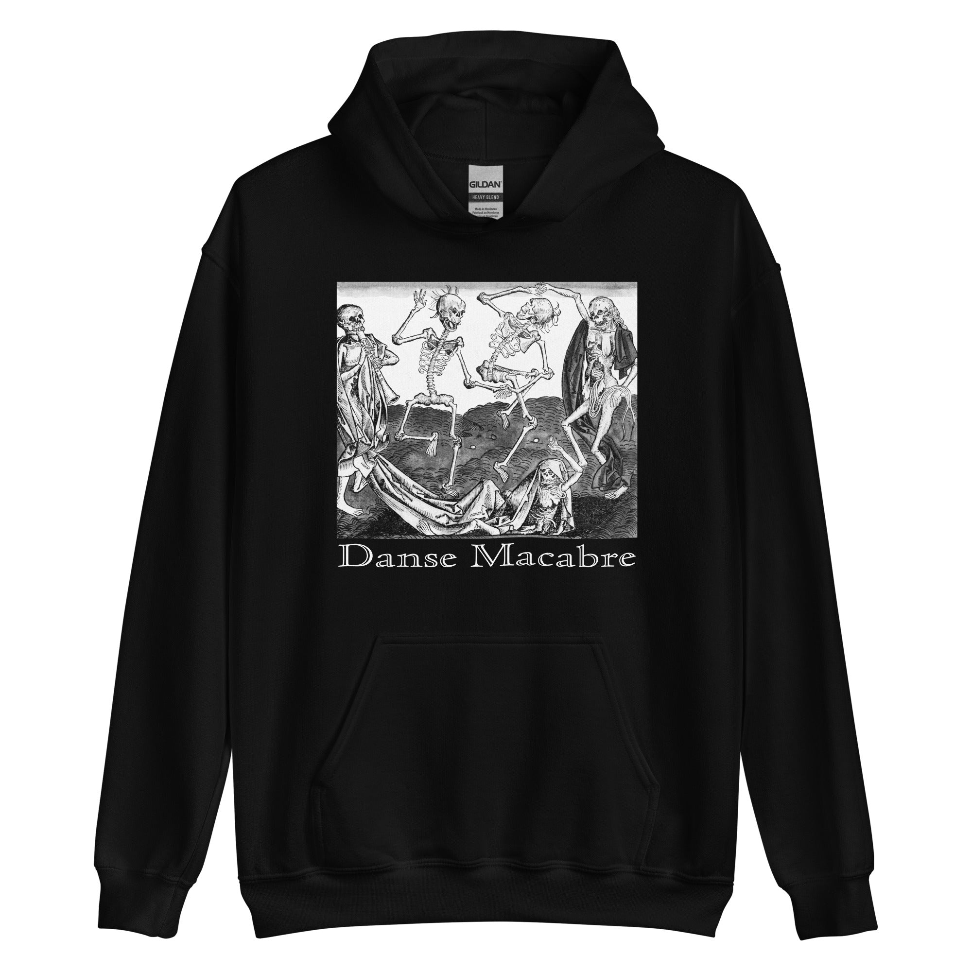 Dance Macabre Skeletons in the Medieval Dance of Death Unisex Hoodie Sweatshirt - Edge of Life Designs