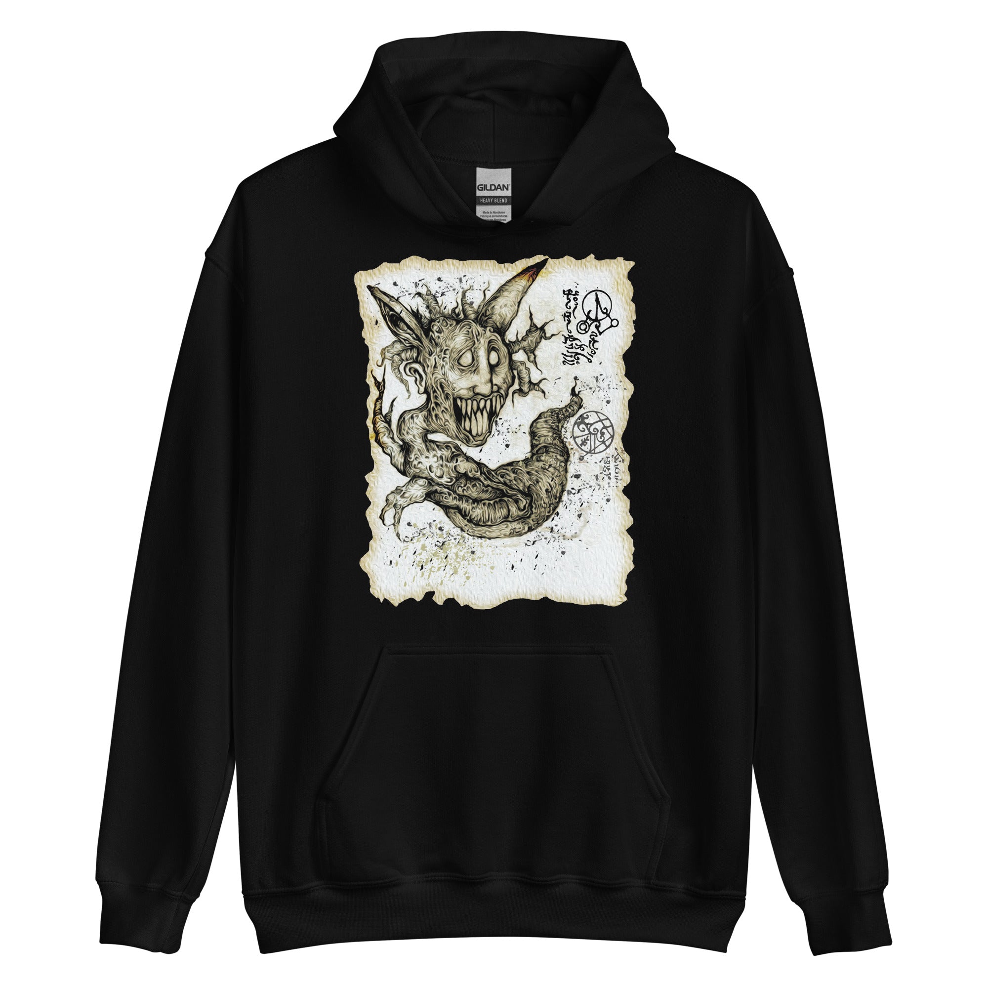 Necronomicon Summoned Demon Creature Unisex Hoodie Sweatshirt - Edge of Life Designs