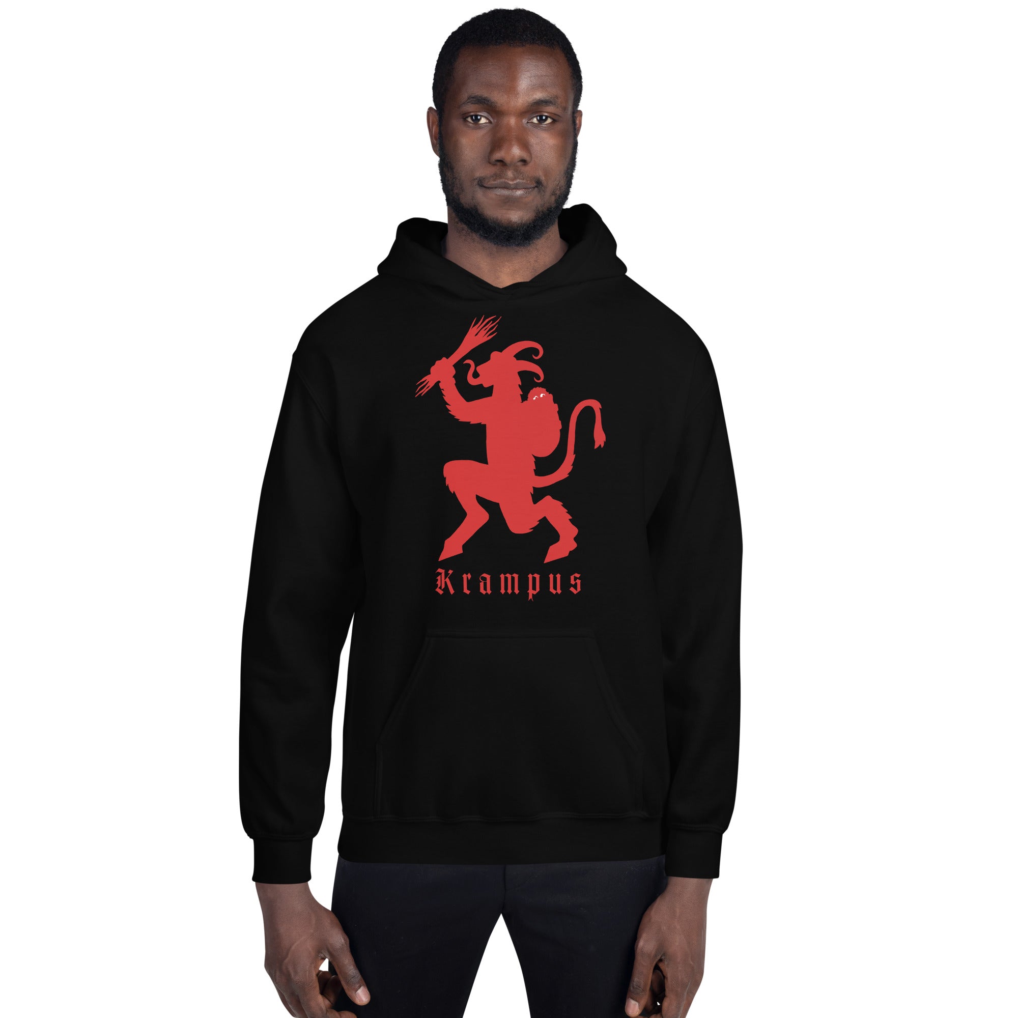 Merry Christmas with Krampus Krampuslauf Unisex Hoodie Sweatshirt - Edge of Life Designs