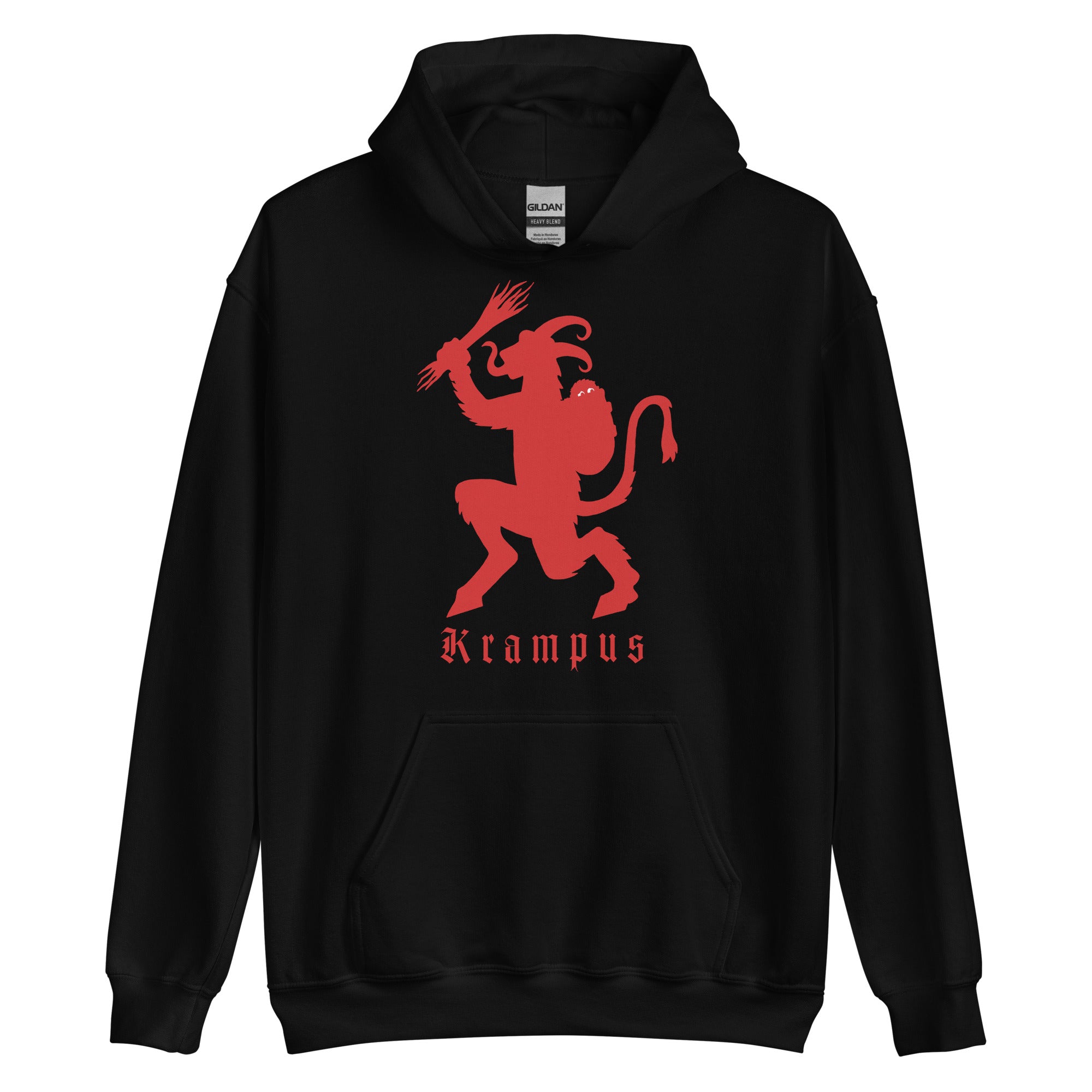 Merry Christmas with Krampus Krampuslauf Unisex Hoodie Sweatshirt - Edge of Life Designs