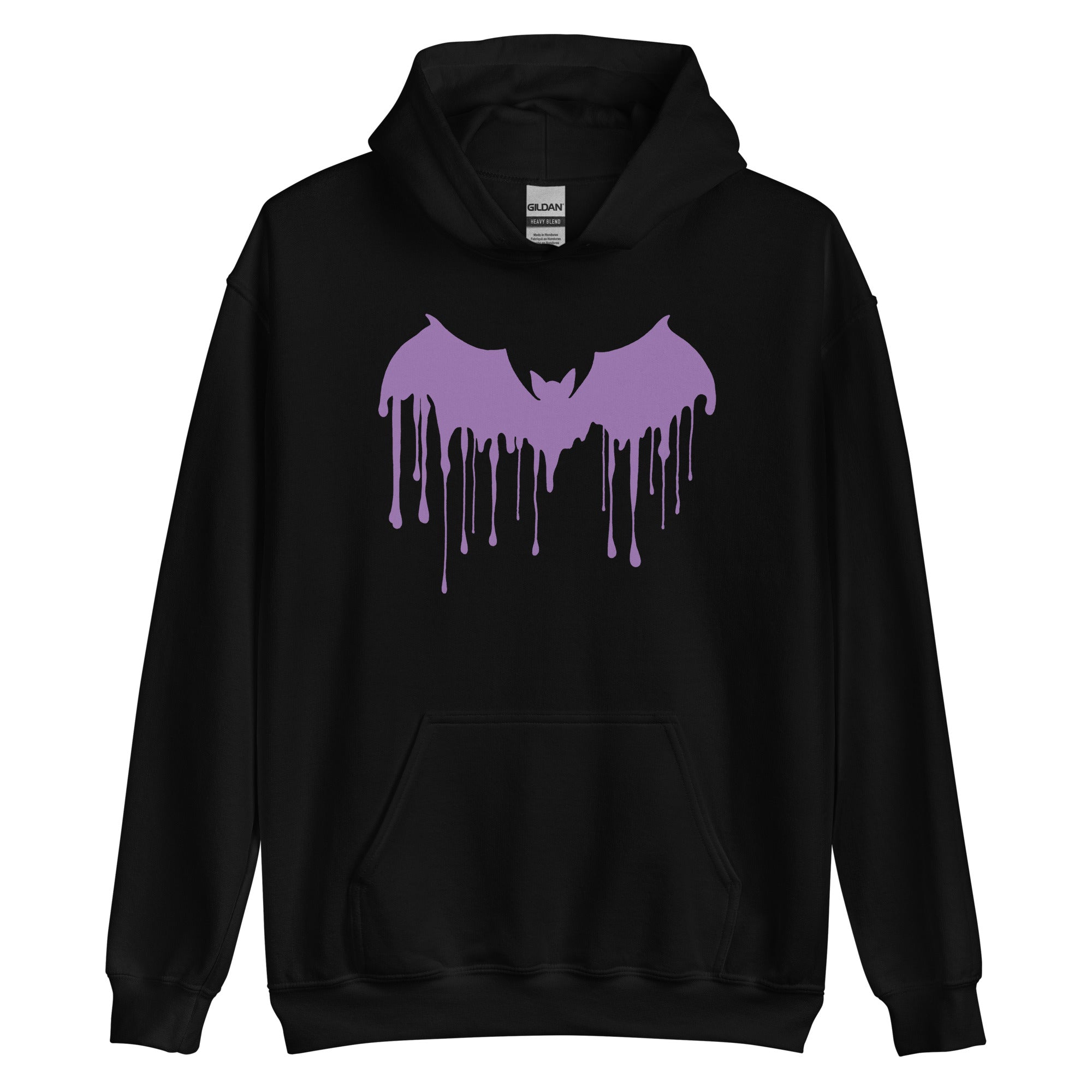Purple Drip Melting Vampire Bat  Unisex Hoodie Sweatshirt - Edge of Life Designs