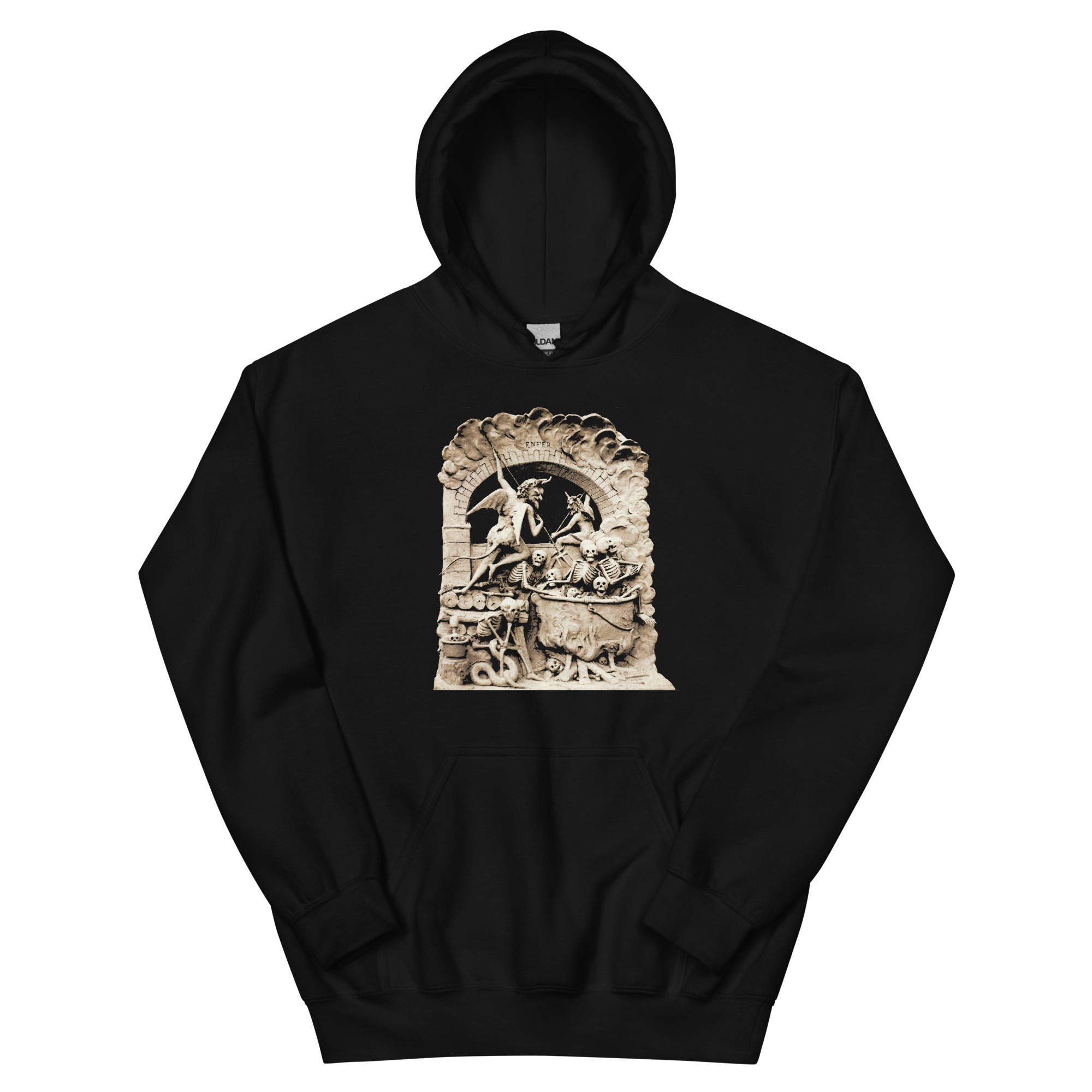 Les Diableries The Pits of Hell and the Devil Unisex Hoodie Sweatshirt - Edge of Life Designs