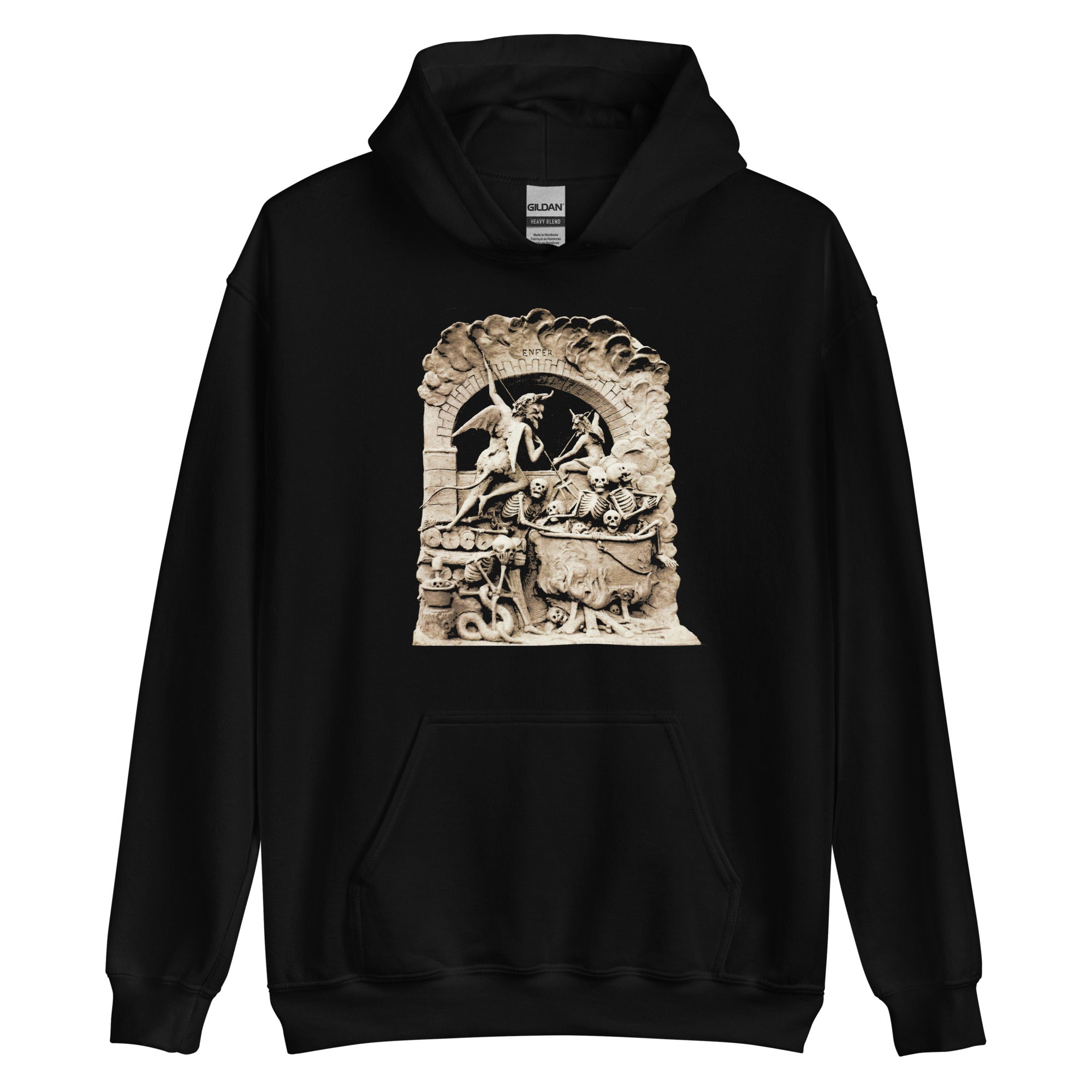 Les Diableries The Pits of Hell and the Devil Unisex Hoodie Sweatshirt - Edge of Life Designs