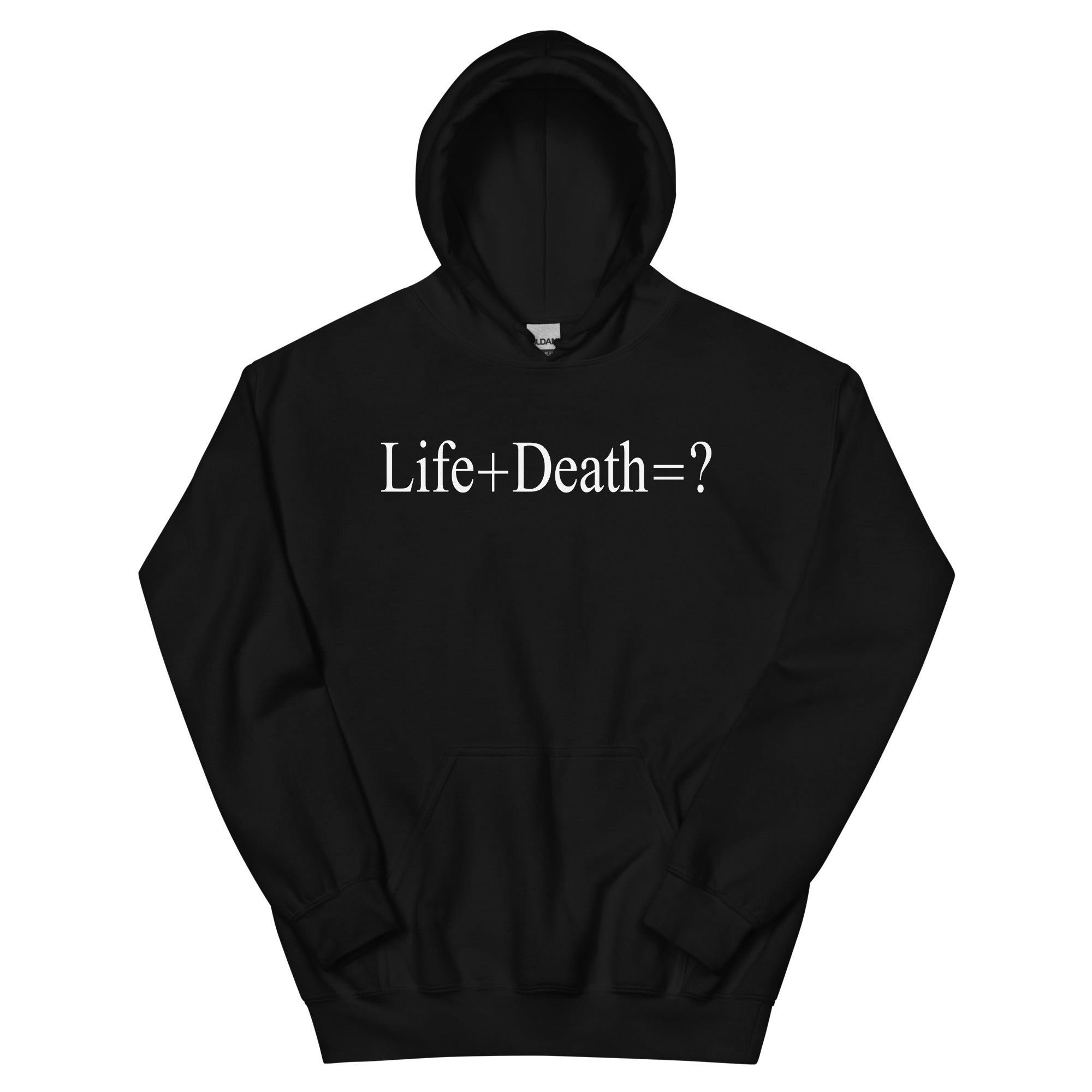 Life + Death = ? Gothic Deathrock Unisex Hoodie Sweatshirt - Edge of Life Designs