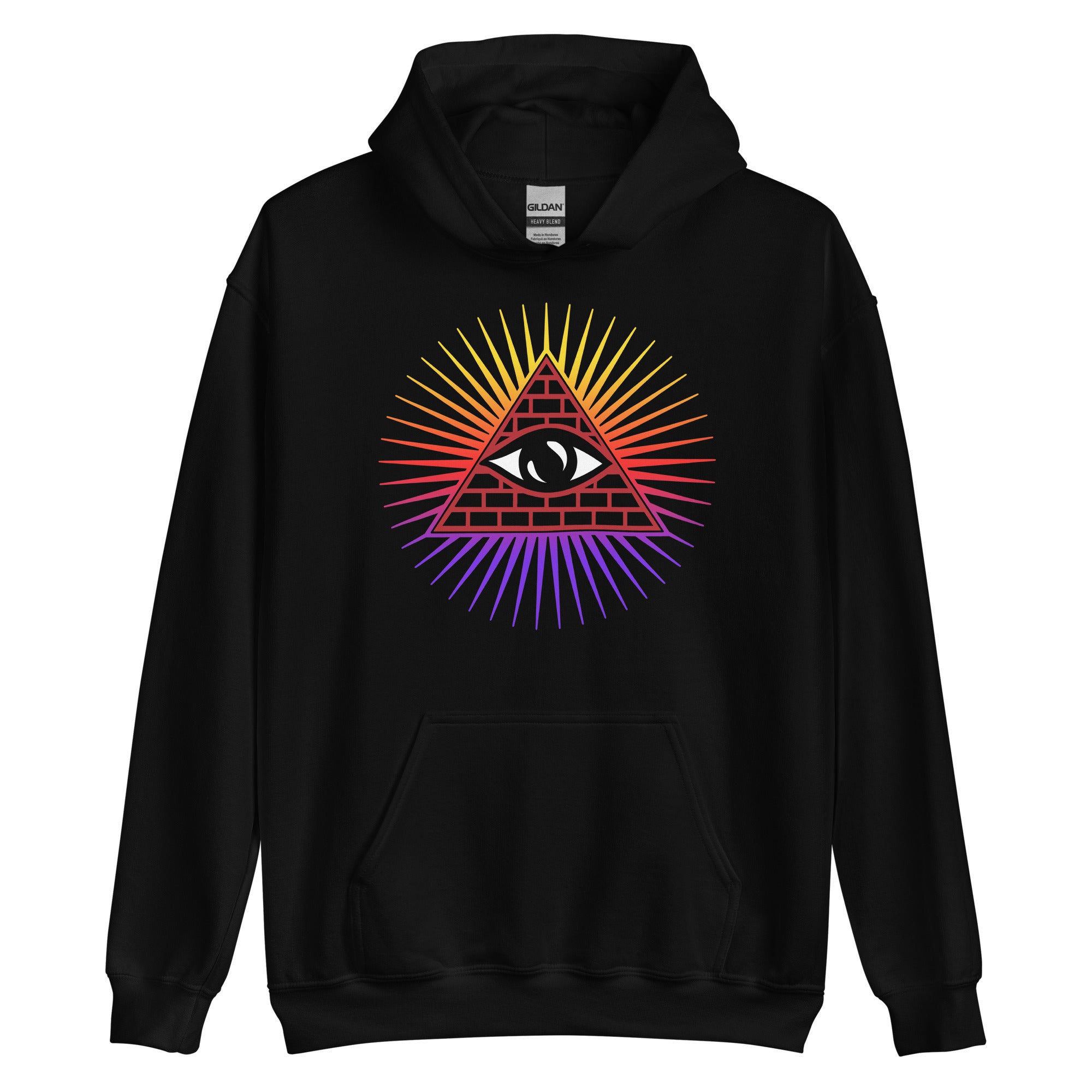 Illuminati All Seeing Psychic Eye Color Aura Unisex Hoodie Sweatshirt - Edge of Life Designs