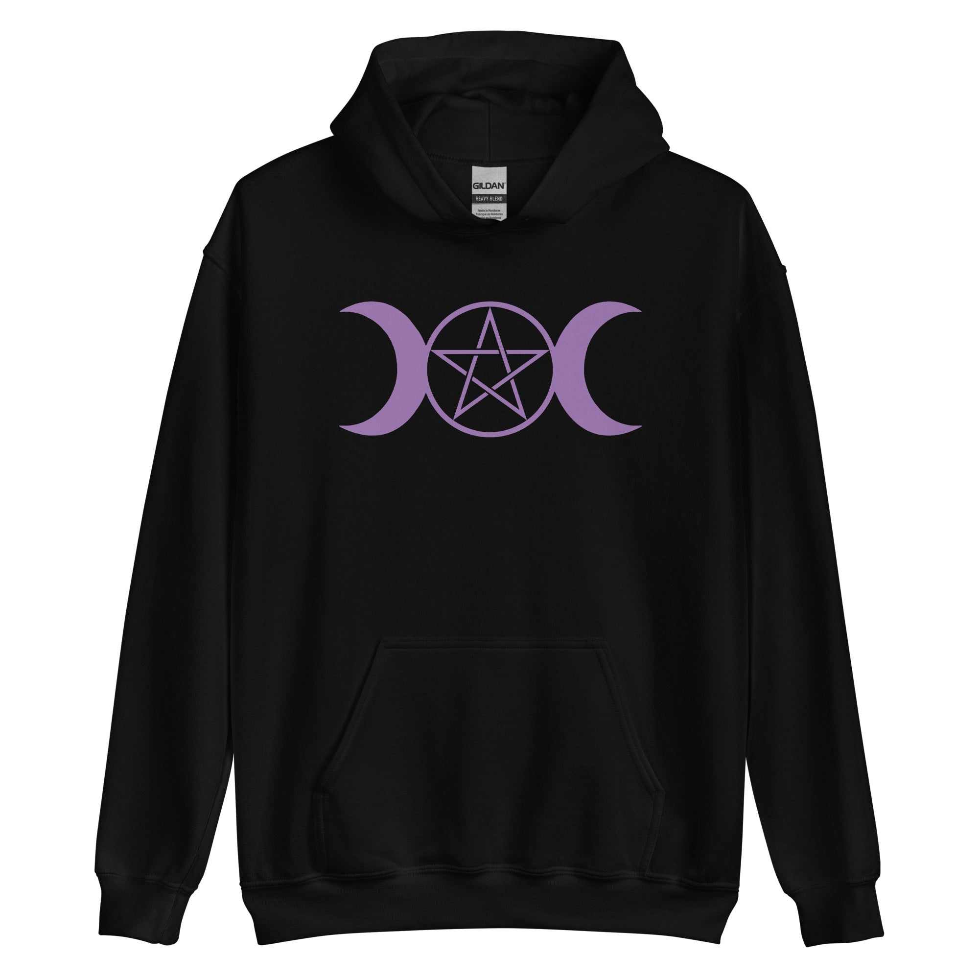 Purple Triple Moon Goddess Wiccan Pagan Symbol Unisex Hoodie Sweatshirt - Edge of Life Designs