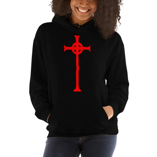 Vampire Hunter D Cross design on unisex hoodie, front view