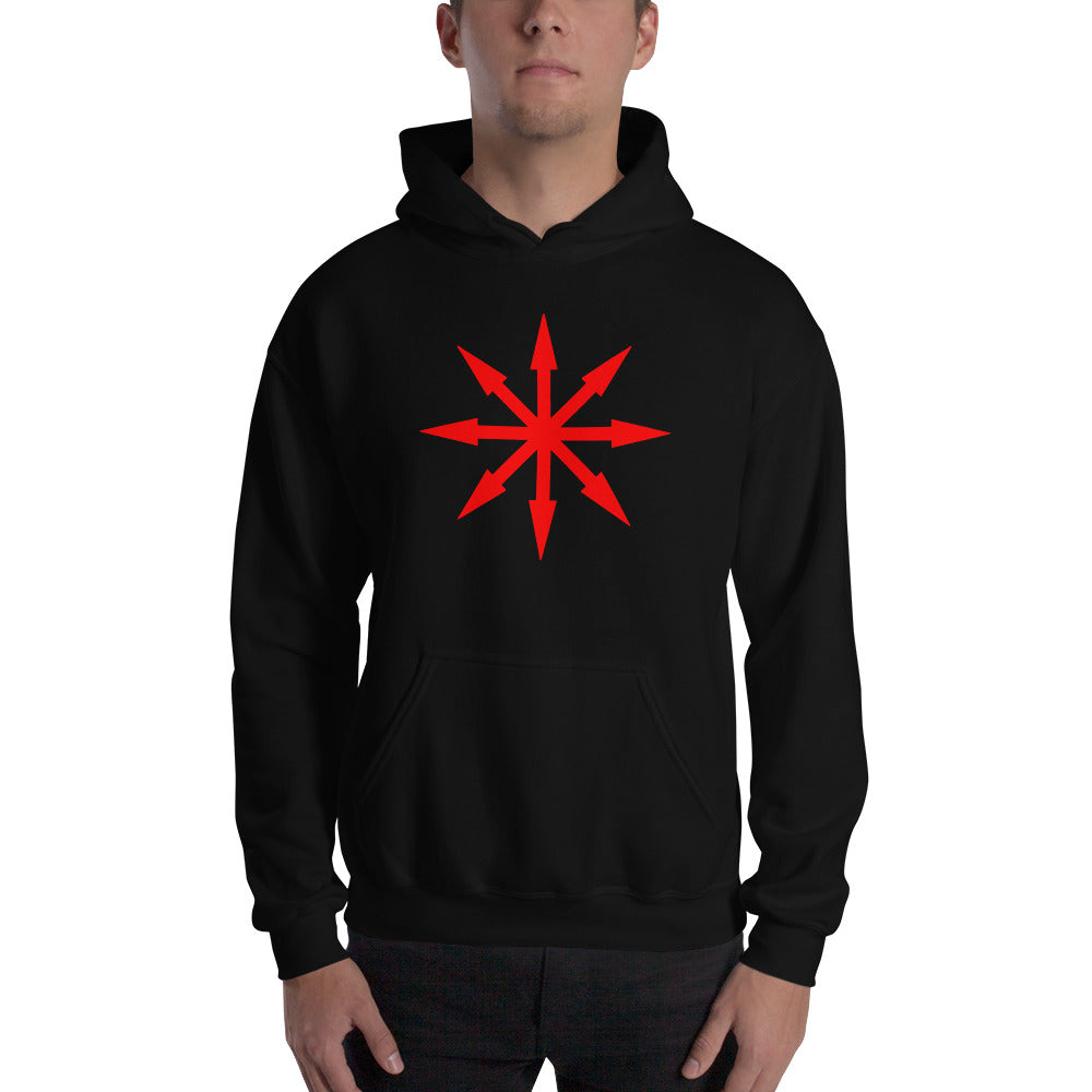 Red Symbol of Chaos Magick Star Unisex Hoodie Sweatshirt