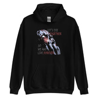 Together Forever Horror design on unisex hoodie, front view