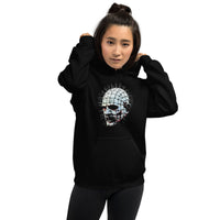 Hell Priest Cenobite design on unisex hoodie, front view