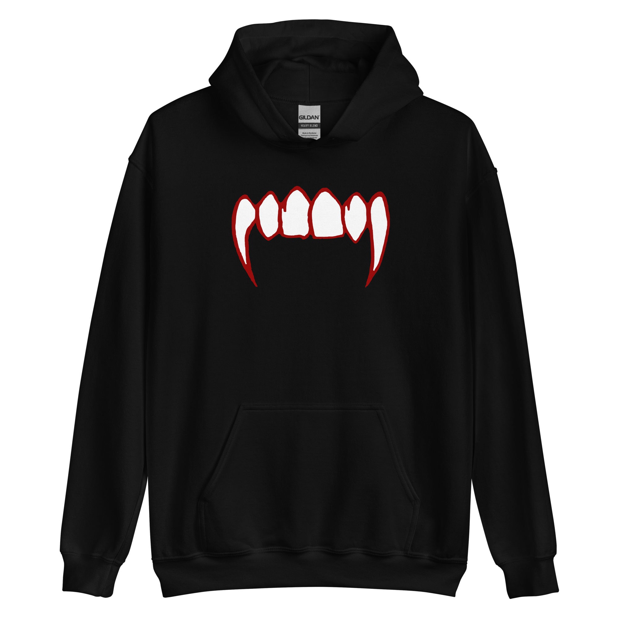 Bloody Vampire Fangs Horror Teeth Unisex Hoodie Sweatshirt