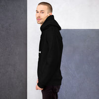 Unisex heavy-blend hoodie, left-side view