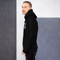 Unisex heavy-blend hoodie, left-side view