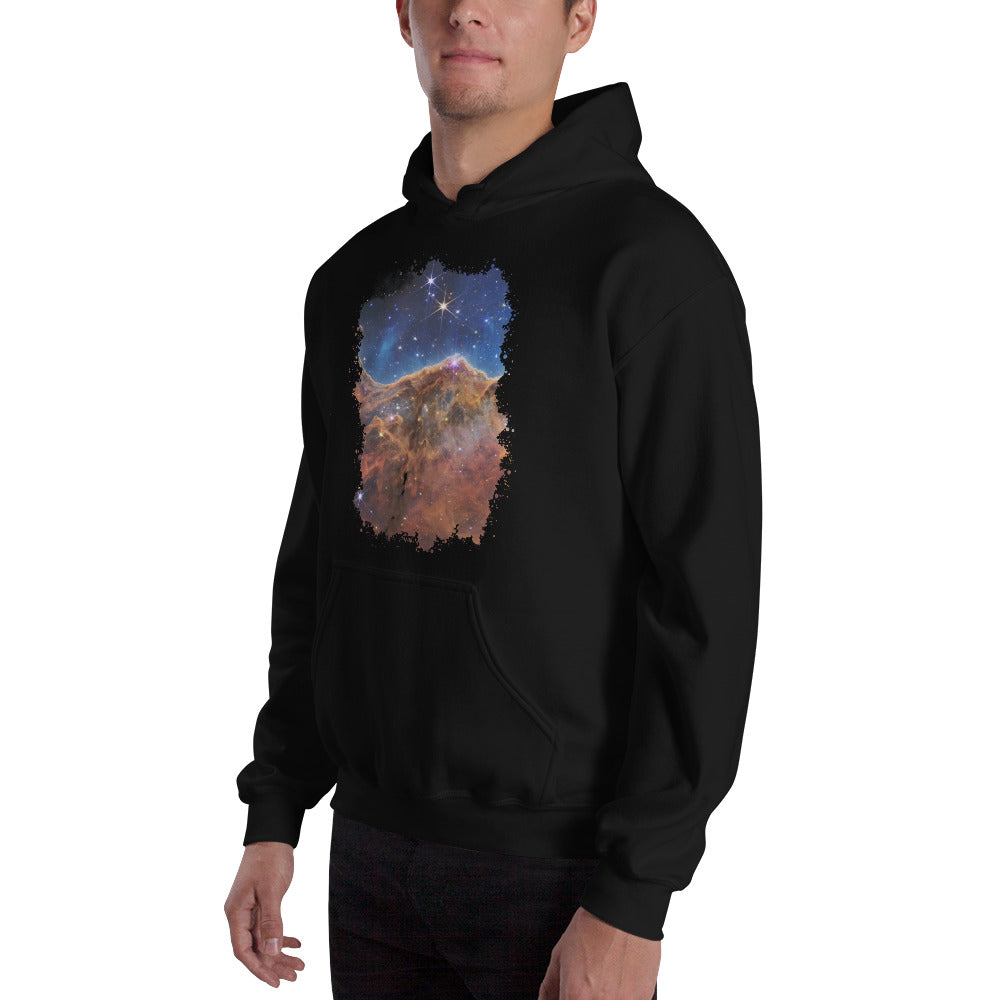 The Carina Nebula Space Graveyard JWST Unisex Hoodie Sweatshirt