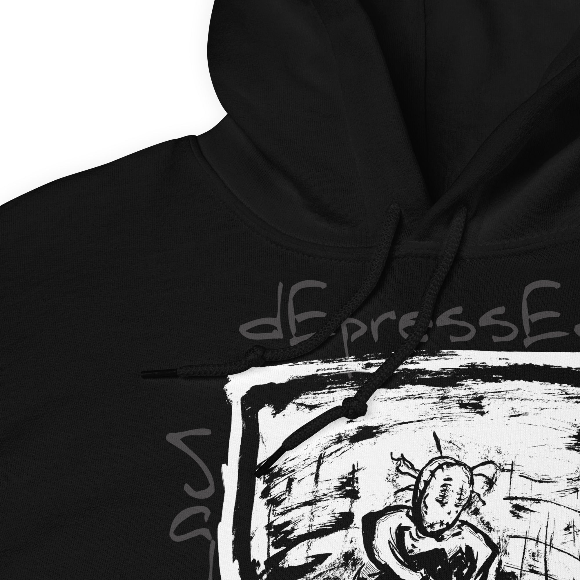 Lonely Depressed Sad Forgotten Man Artwork Men's Hoodie Sweatshirt - Edge of Life Designs