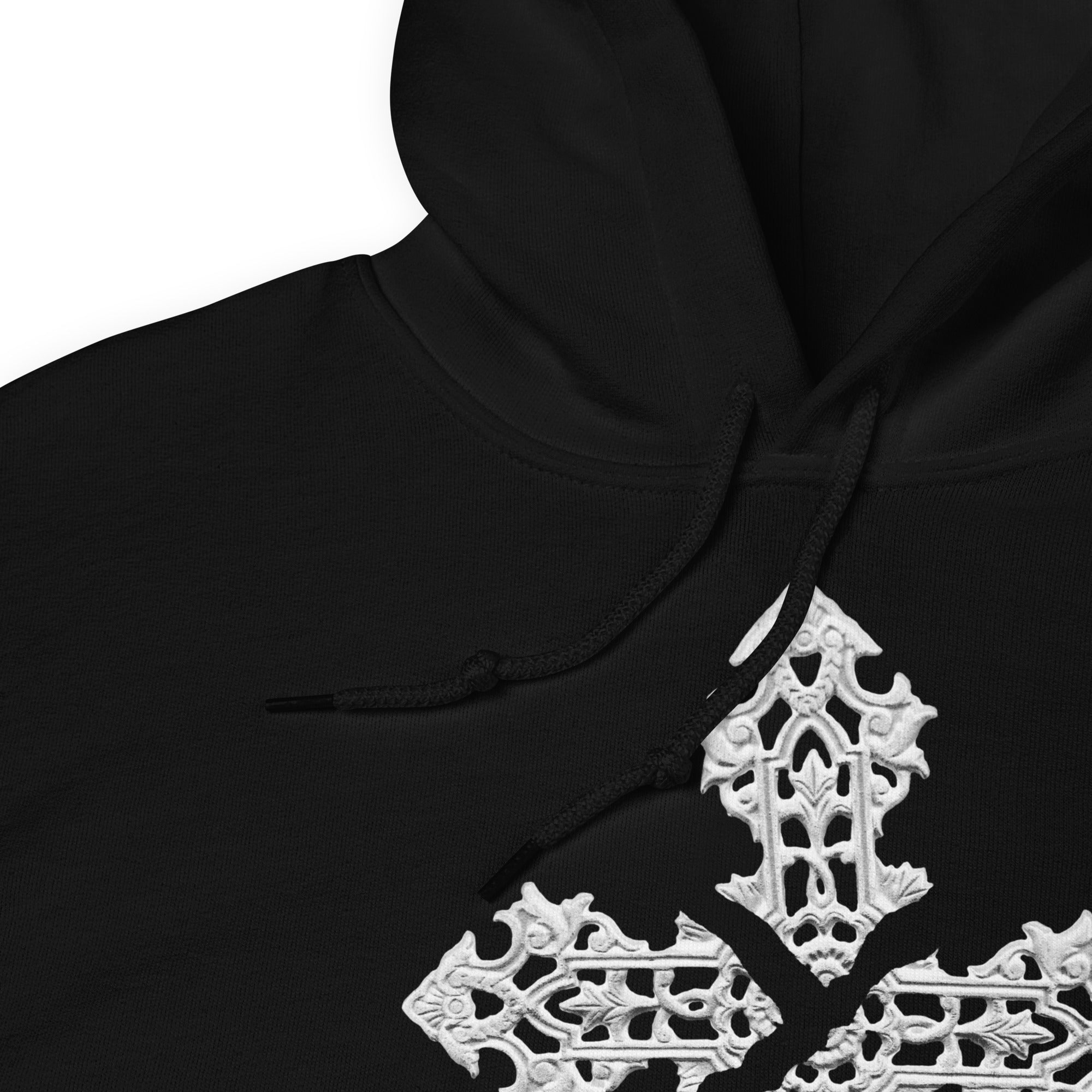 Broken Holy Cross Unisex Hoodie Sweatshirt - Edge of Life Designs
