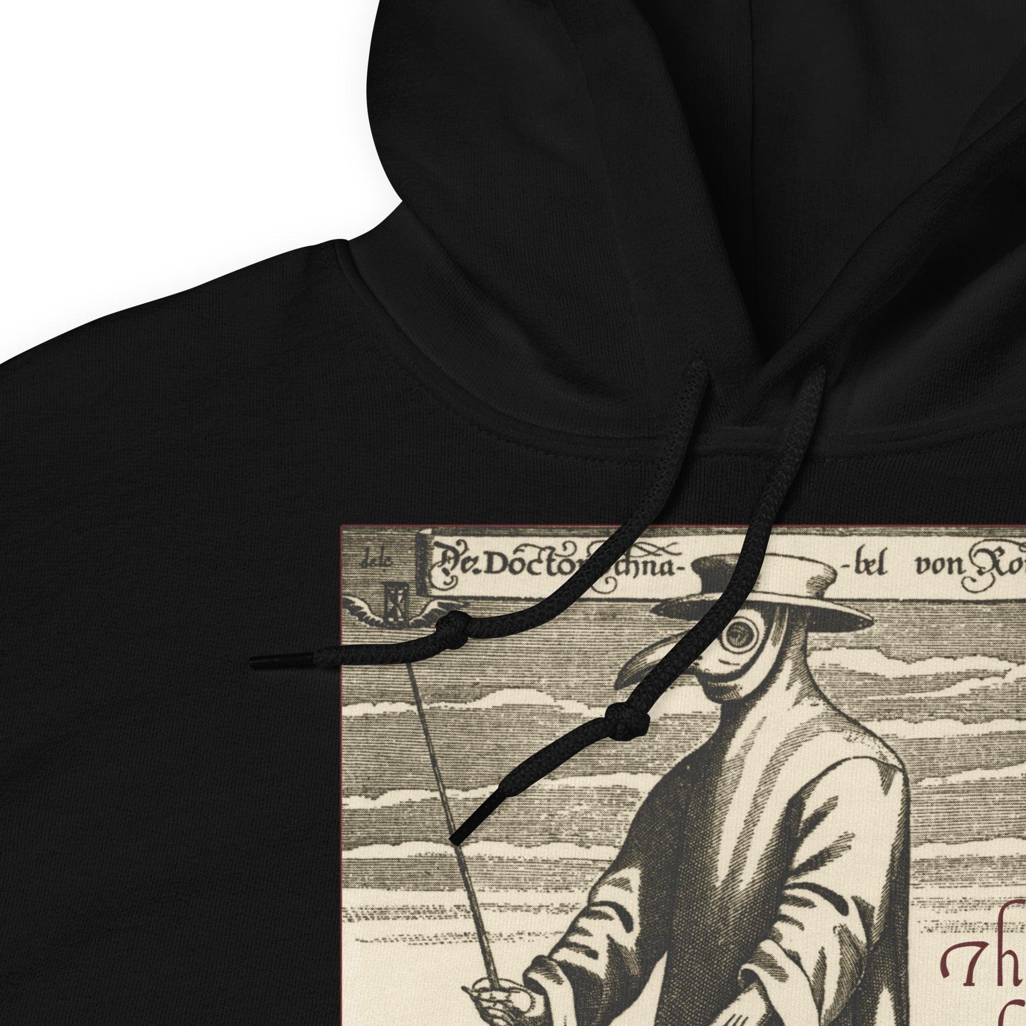 1334 The Black Death Plague Doctor Unisex Hoodie Sweatshirt - Edge of Life Designs