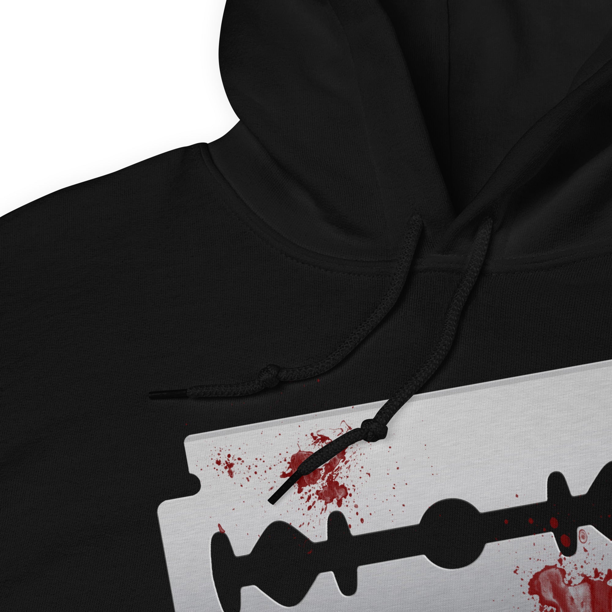 Blood Violin Bloody Razor Blade Horror Unisex Hoodie Sweatshirt - Edge of Life Designs