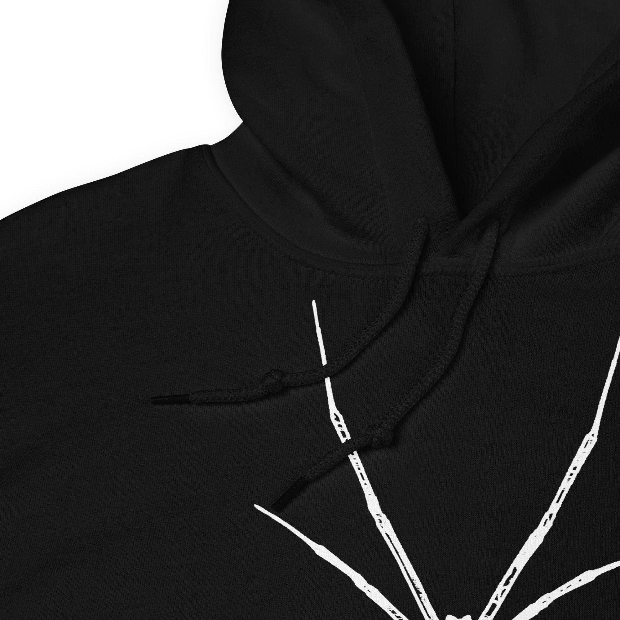 White Creepy Spider Arachnid Black Widow Unisex Hoodie Sweatshirt - Edge of Life Designs