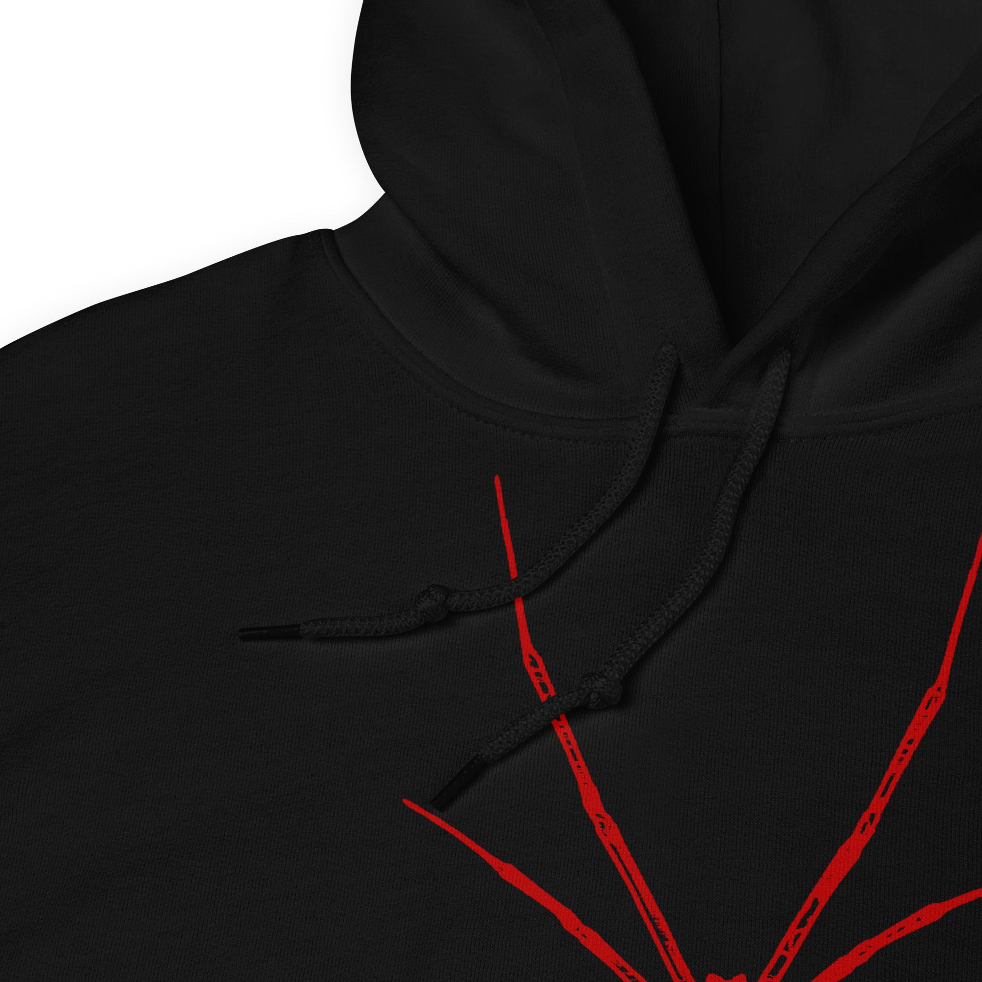 Red Creepy Spider Arachnid Black Widow Unisex Hoodie Sweatshirt - Edge of Life Designs