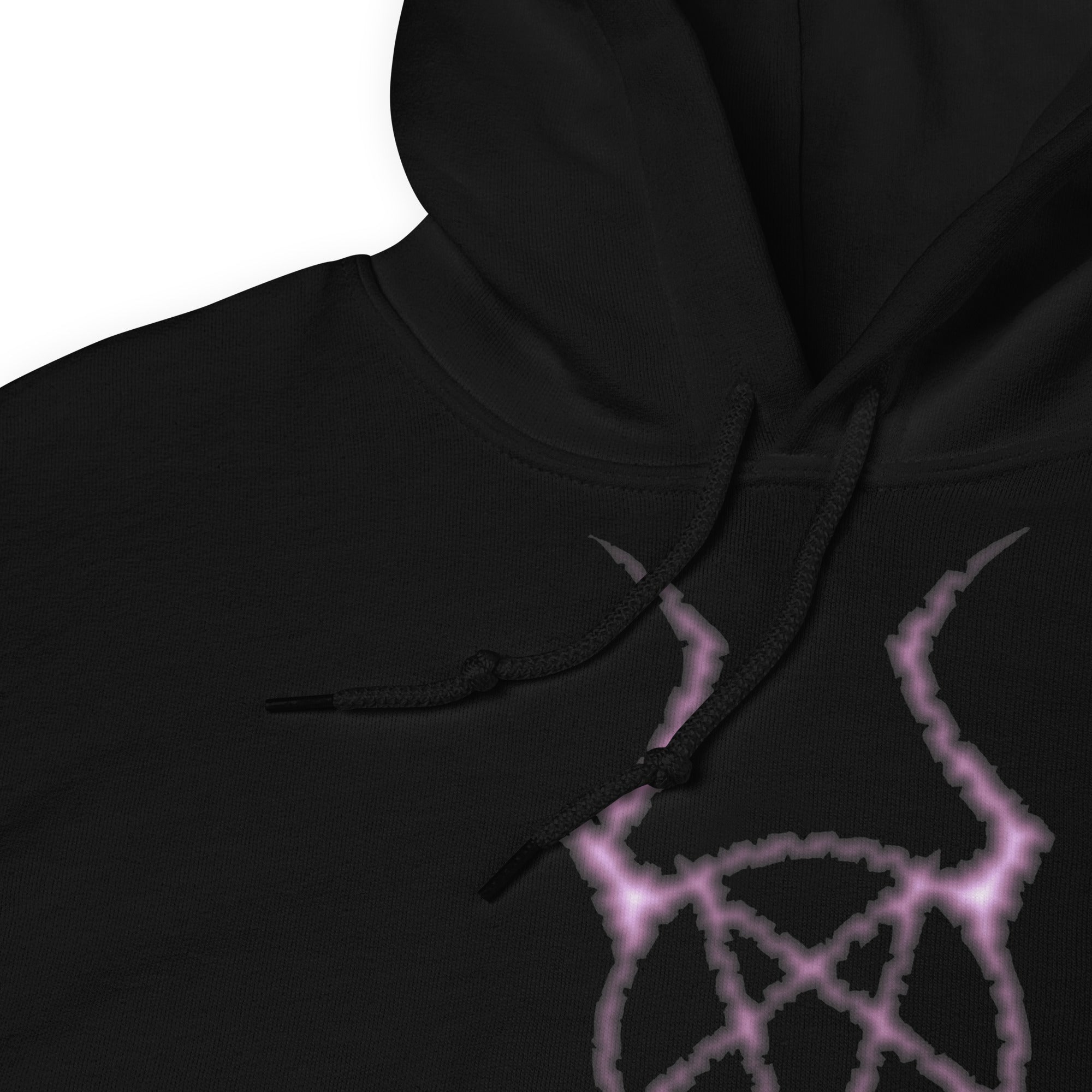 Dark Forces Horned Pentacross Pentagram Cross Unisex Hoodie Sweatshirt - Edge of Life Designs