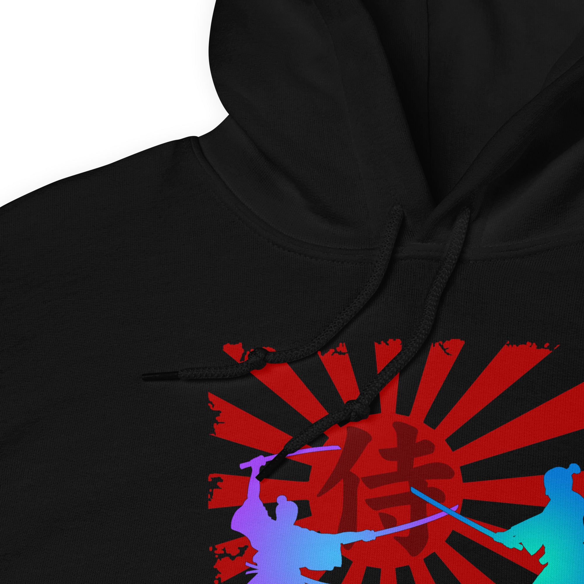 Samurai Warriors Duel Under Feudal Japan's Rising Sun Hoodie Sweatshirt