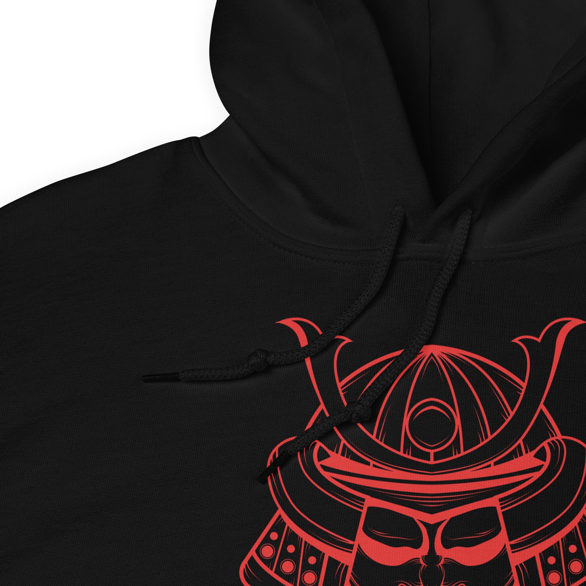 Red Samurai Warrior Kabuto Mempo Mask Hoodie Sweatshirt