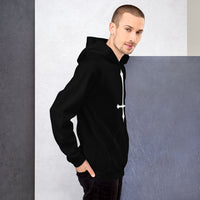 Unisex heavy-blend hoodie, right-side view