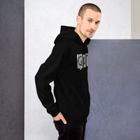 Unisex heavy-blend hoodie, right-side view