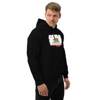 California State Flag design on unisex hoodie, right-front view
