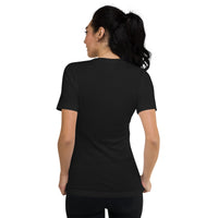 Unisex V-neck shirt, back view