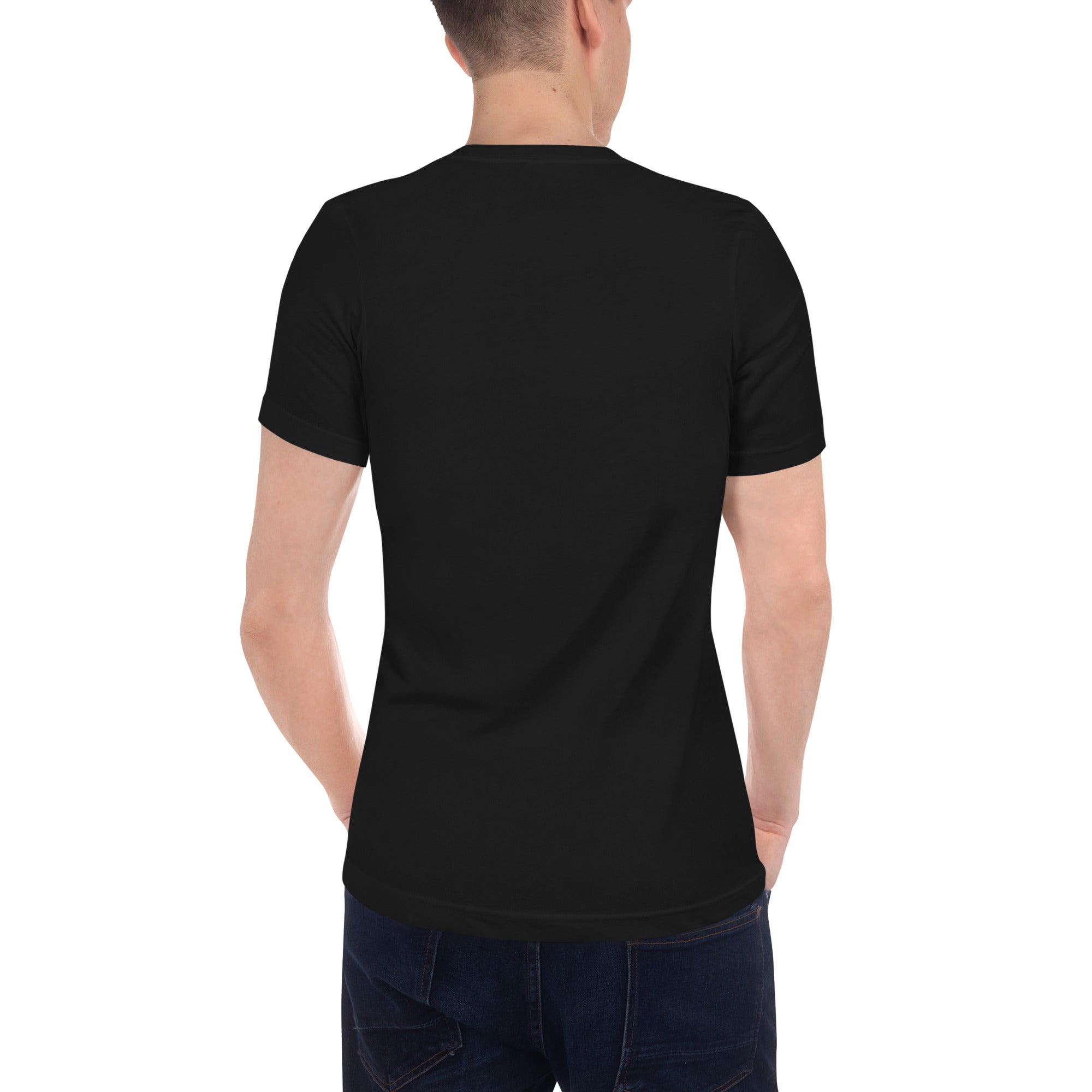 3 Heart Meter Retro 8 Bit Video Game Pixelated Short Sleeve V-Neck T-Shirt