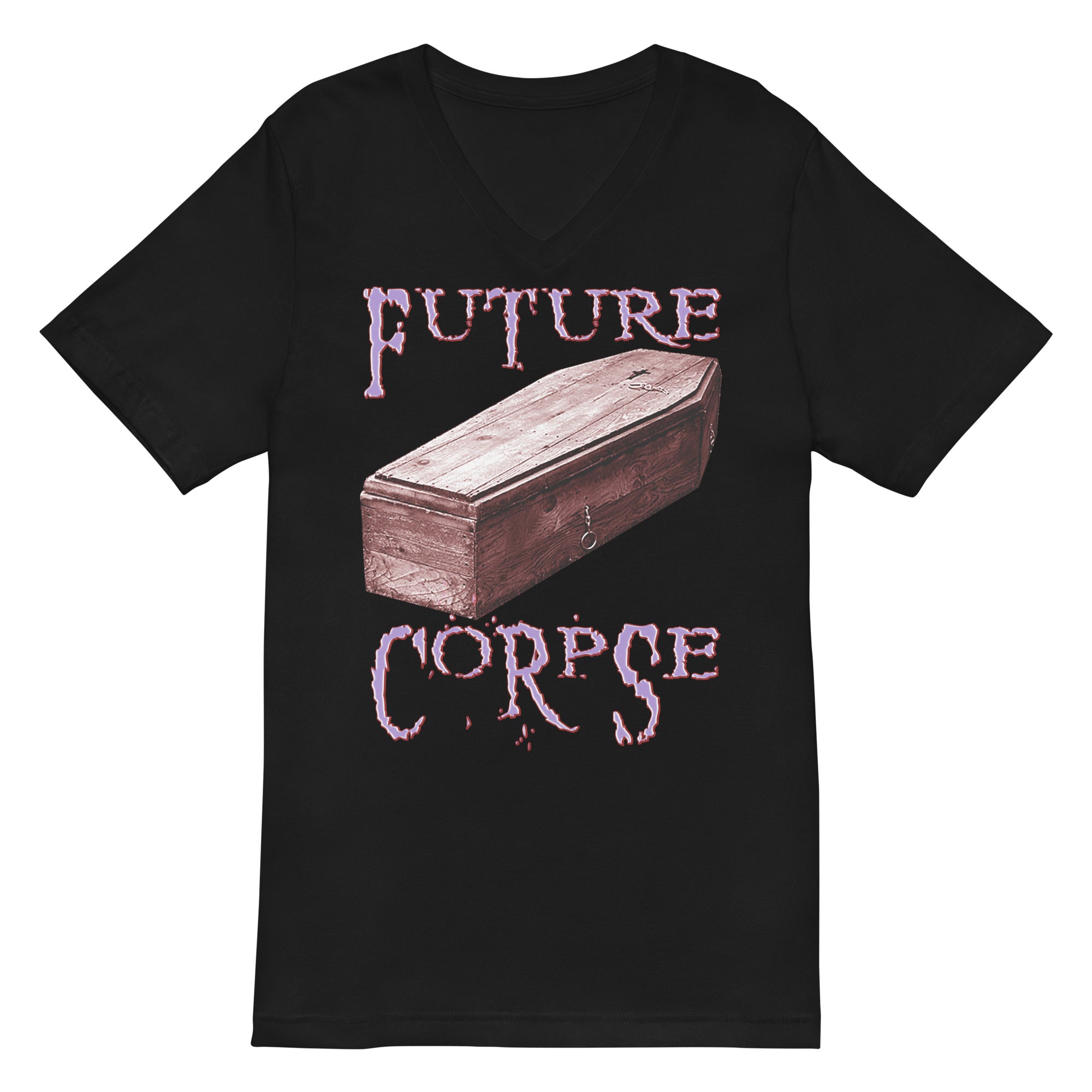 Future Corpse Toe Pincher Coffin Women's Short Sleeve V-Neck T-Shirt - Edge of Life Designs