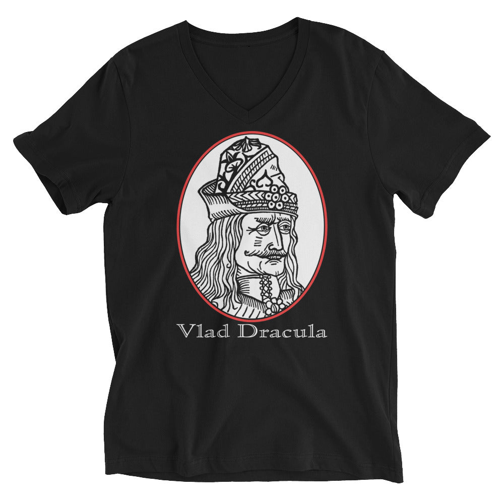 Vlad The Impaler Dracula Bram Stoker's Original Vampire Women’s  Short Sleeve V-Neck T-Shirt - Edge of Life Designs