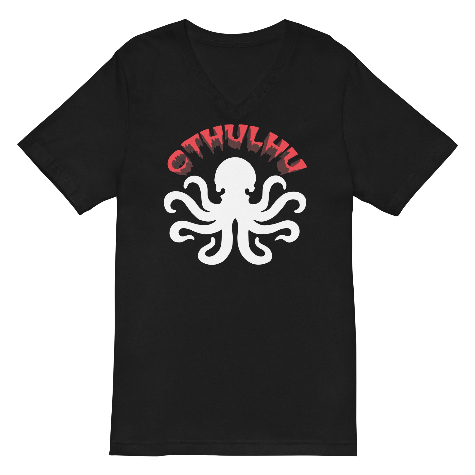 Cthulhu The Great Old One Lovecraft Horror Women’s Short Sleeve V-Neck T-Shirt