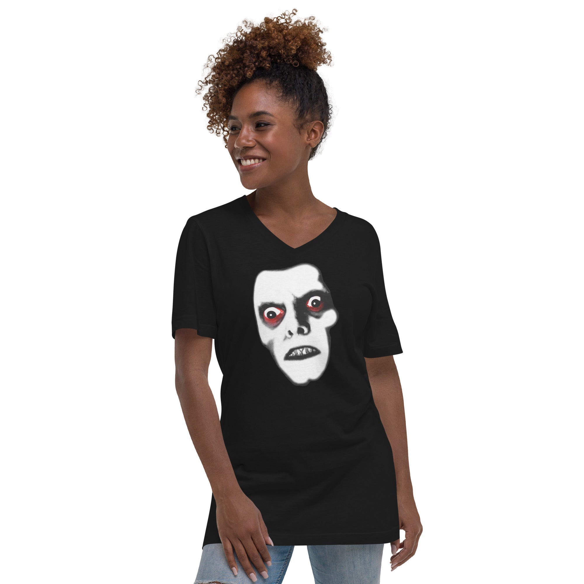 King of the Demons Pazuzu "Captain Howdy" Women’s Short Sleeve V-Neck T-Shirt