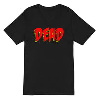 Dead Gothic Emo design on unisex V-neck shirt, front view