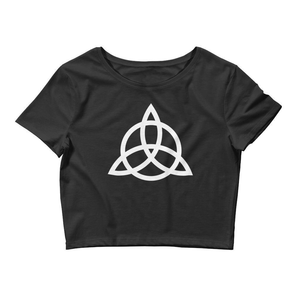 Celtic Symbol Triquetra Trinity Knot Women’s Crop Tee