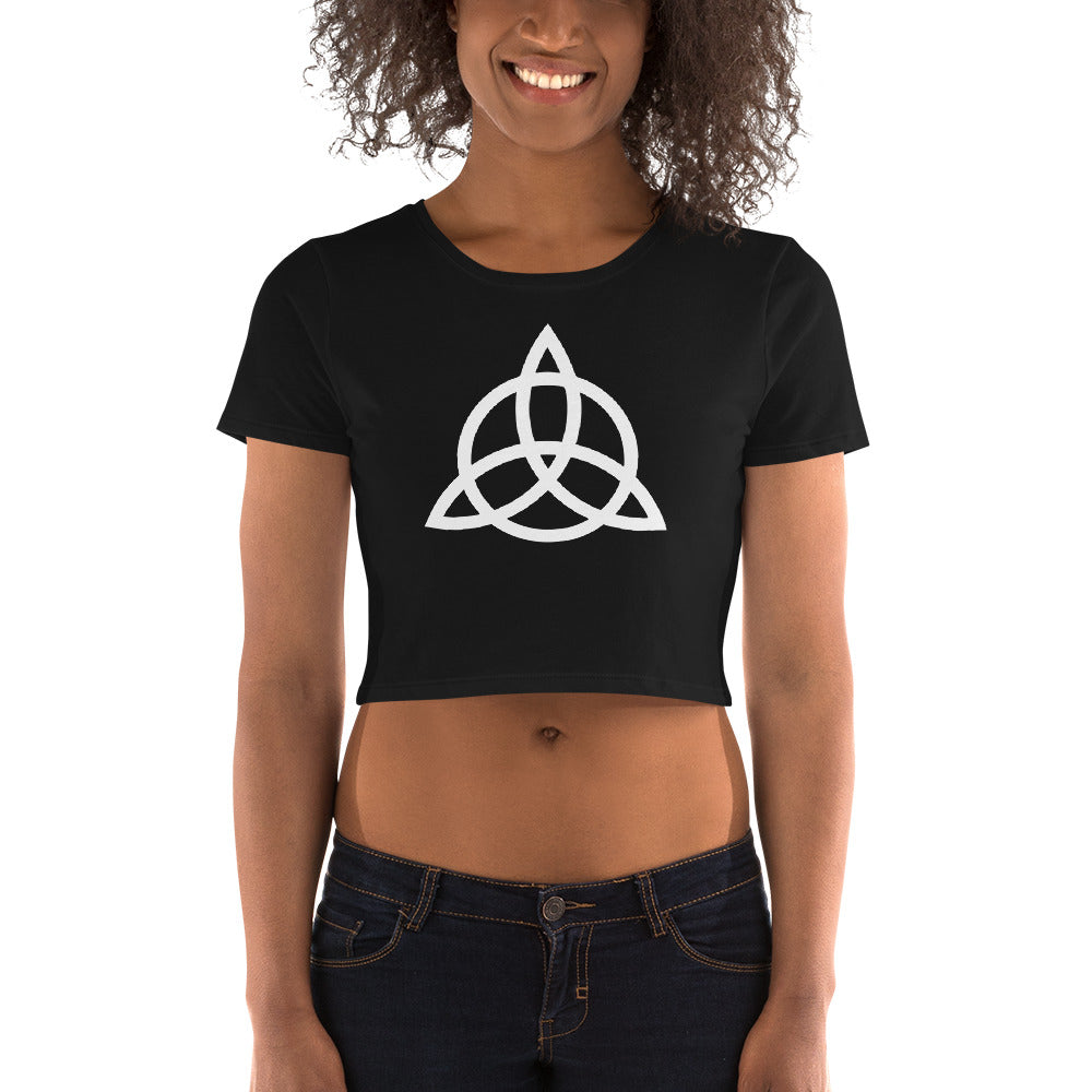 Celtic Symbol Triquetra Trinity Knot Women’s Crop Tee