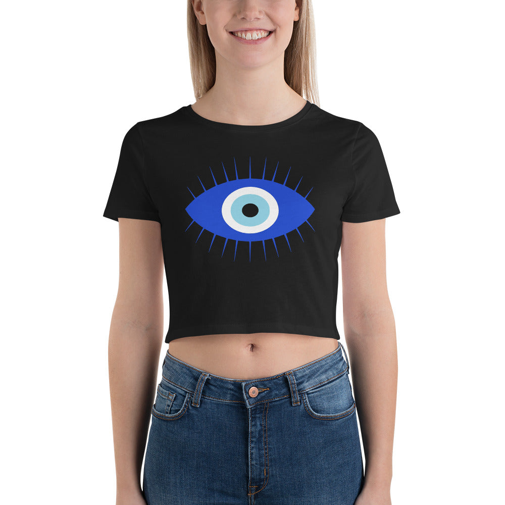 Curse of the Evil Eye Spell of Misfortune Women’s Crop Tee