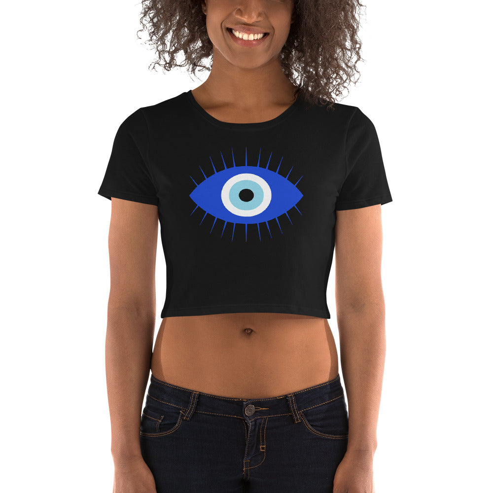 Curse of the Evil Eye Spell of Misfortune Women’s Crop Tee