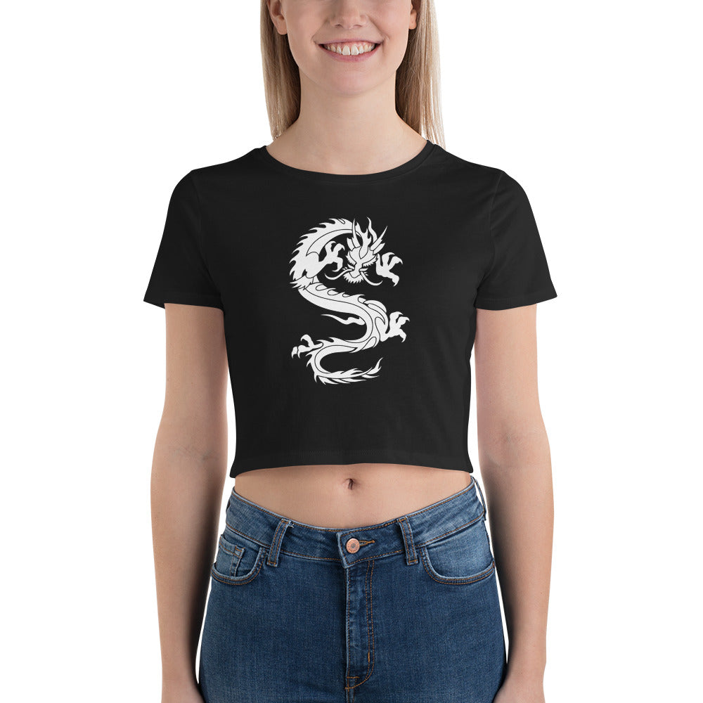 Ancient Chinese Loong Dragon Women’s Crop Tee