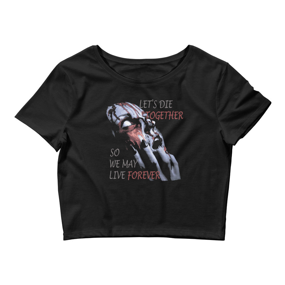 Together Forever Horror Gothic Fashion Women’s Crop Tee