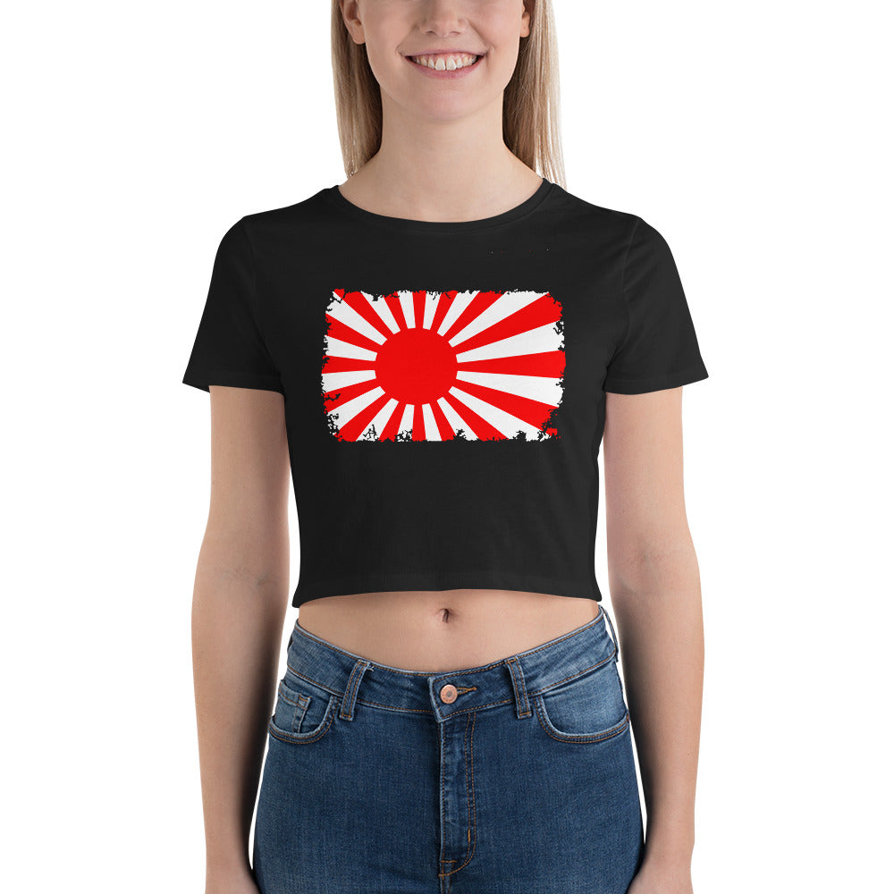 The National Flag of Japan Land of the Rising Sun Women’s Crop Tee