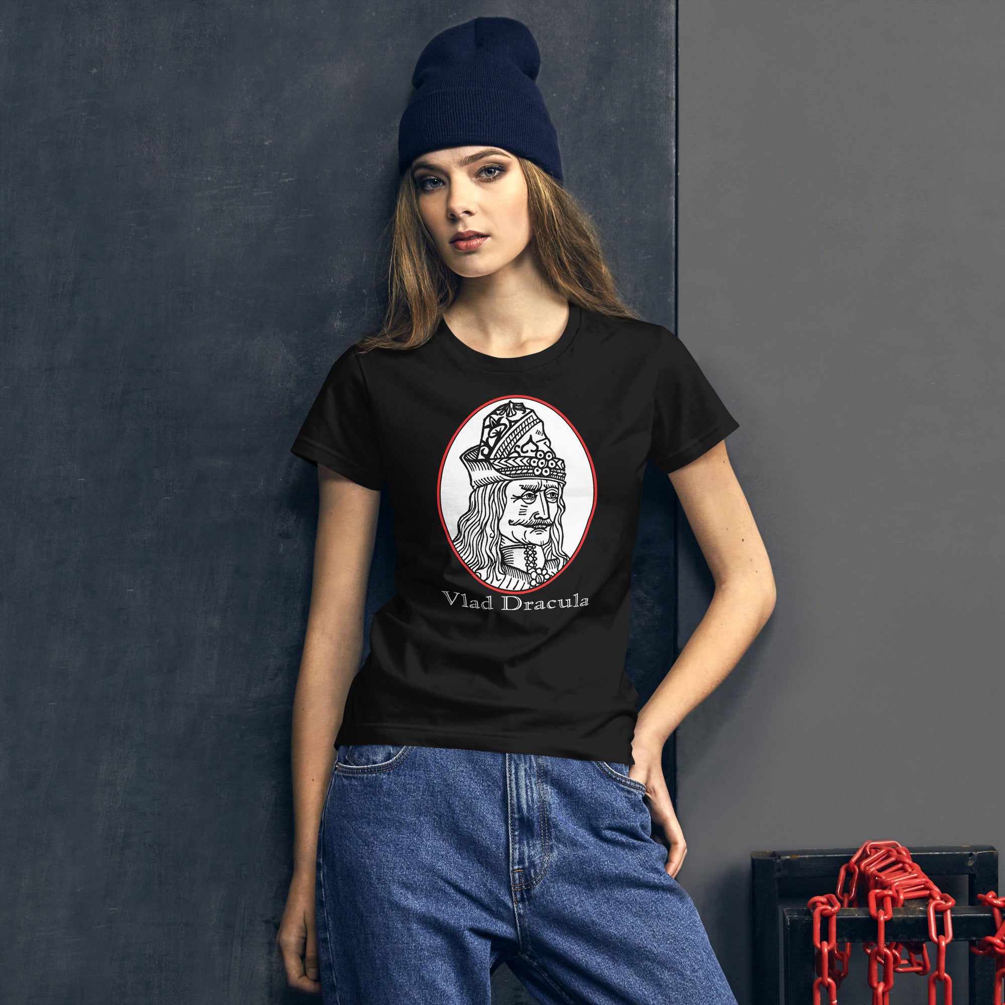 Vlad The Impaler Dracula Bram Stoker's Original Vampire Women's Short Sleeve Babydoll T-shirt