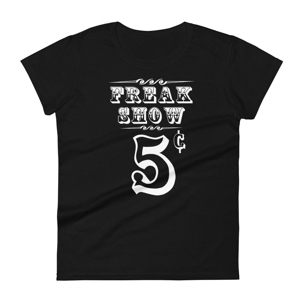 Carnival Freak Show 5 Cents Women's Short Sleeve Babydoll T-shirt