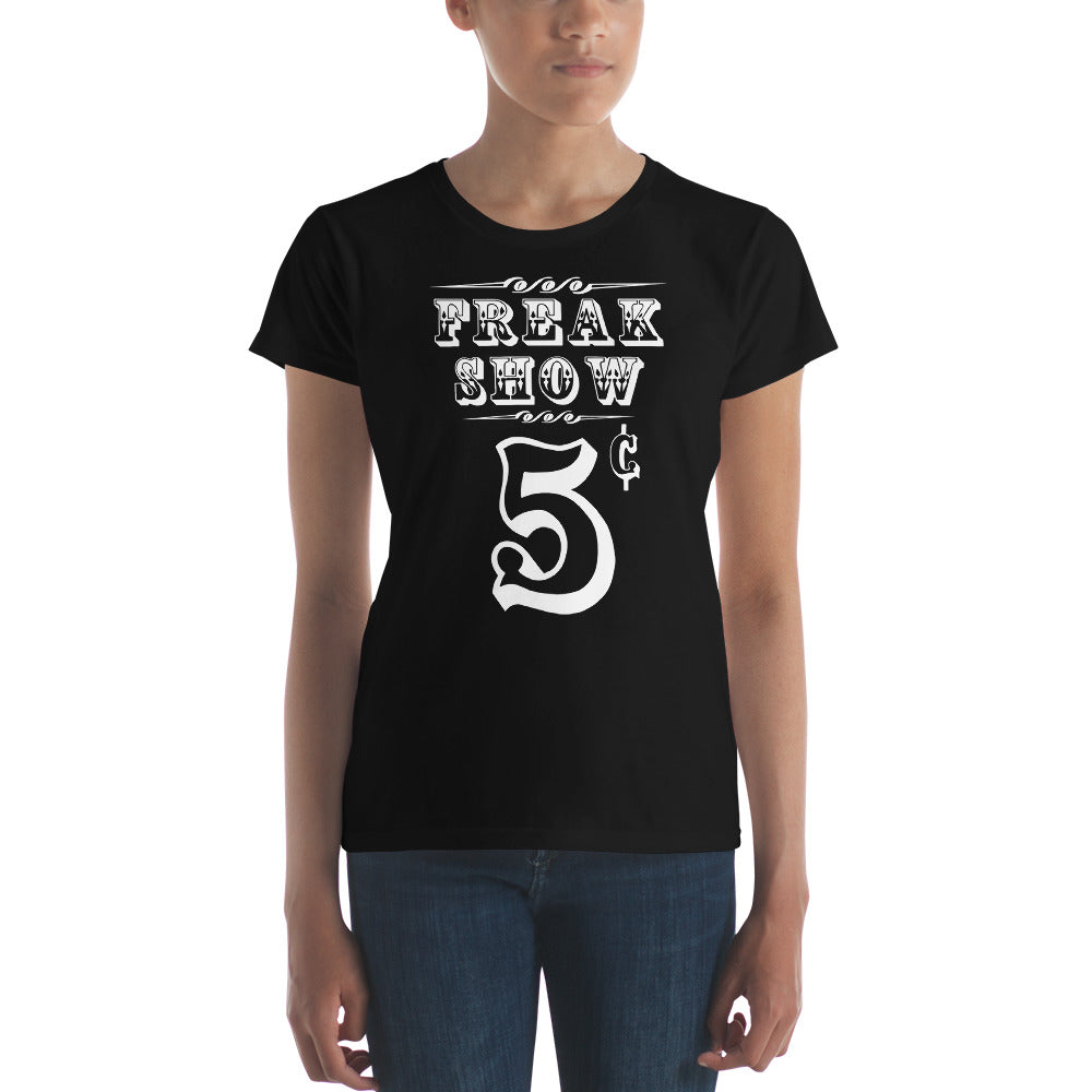 Carnival Freak Show 5 Cents Women's Short Sleeve Babydoll T-shirt