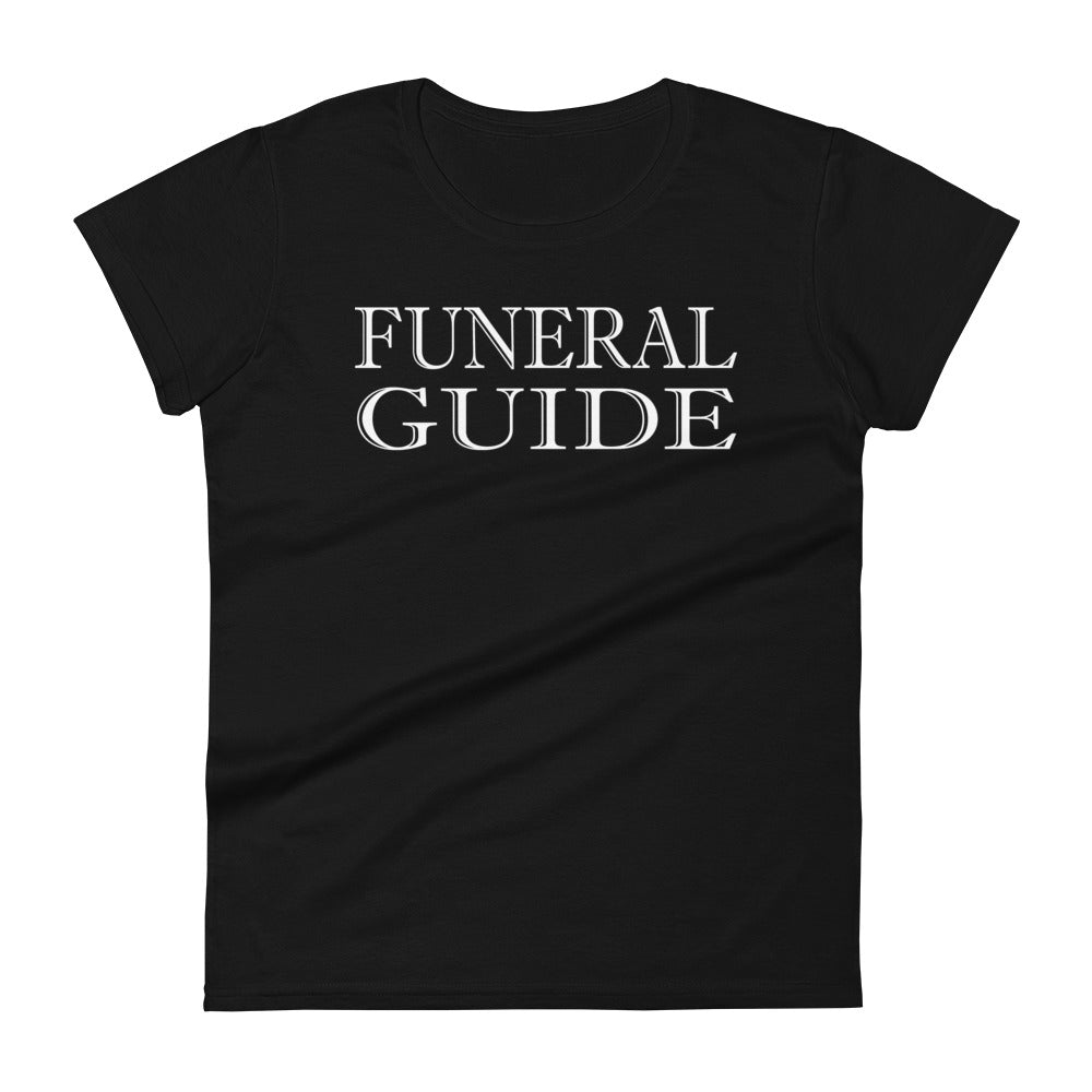 Funeral Guide Gothic Mortician Style Women's Short Sleeve Babydoll T-shirt