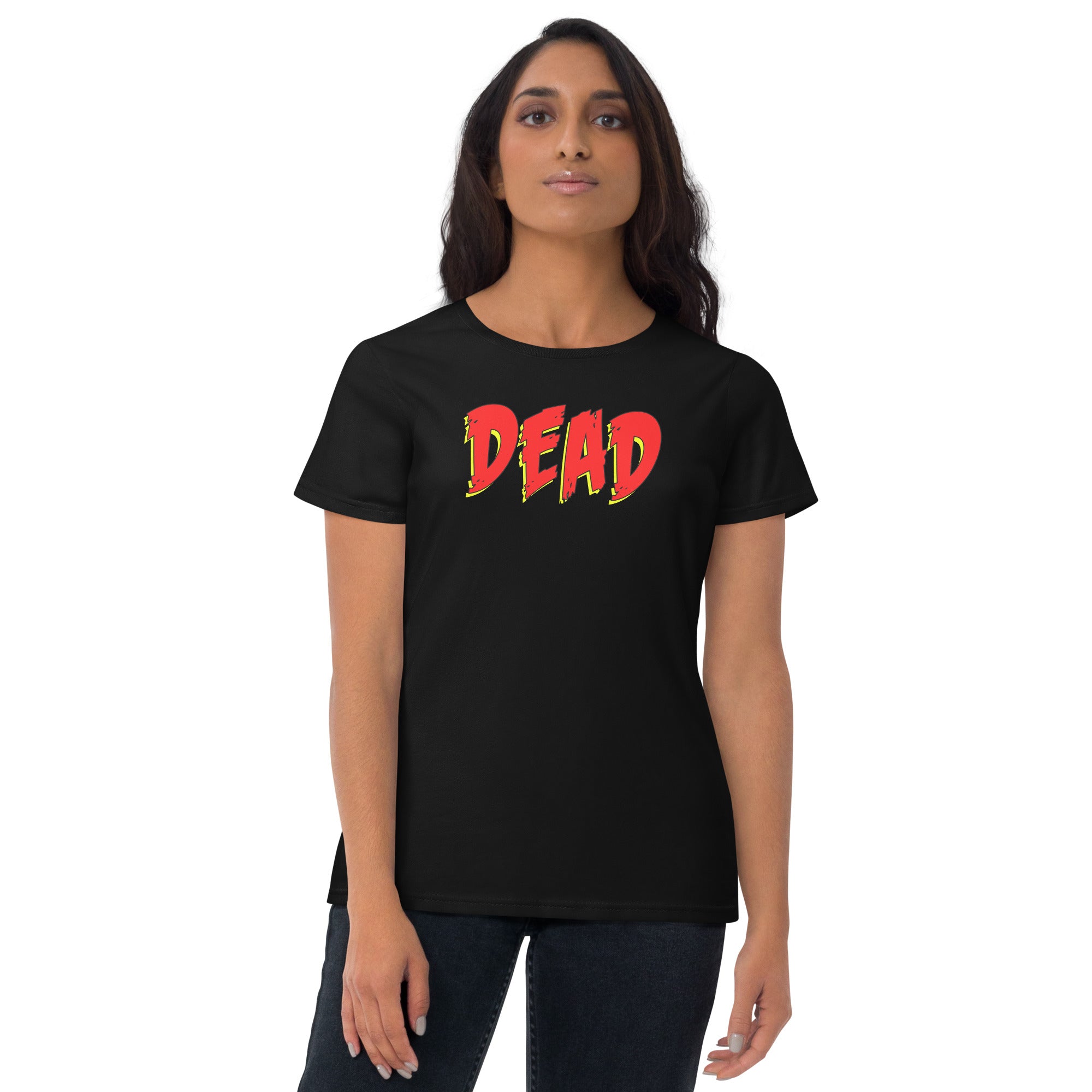 Dead Depressed Gothic Emo Style Women's Short Sleeve Babydoll T-shirt
